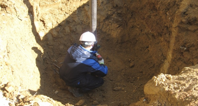 Helical Pile with Grouting