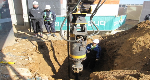 Helical Pile with Grouting
